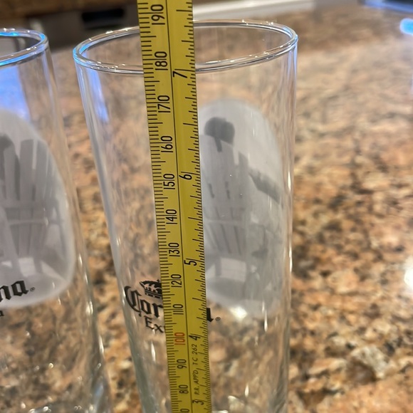 His n Hers Corona beer glasses Muskoka chairs Adirondack cottage cabin chalet - Picture 4 of 4